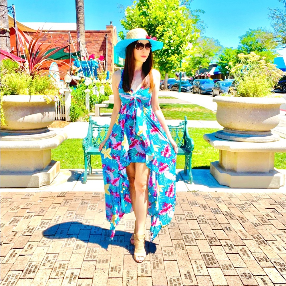 ❤️ NEW Colorful Flower Print Summer Dress